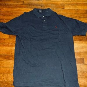 Polo by Ralph Lauren Men's Dark Blue Polo Shirt
